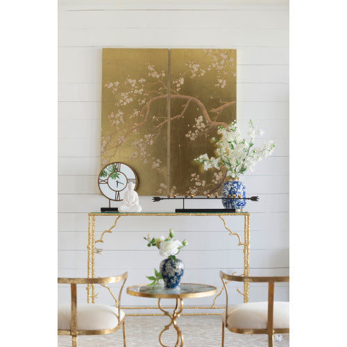 Set of 2 Cherry Blossom Wall Art Panels for Living Room Decor - Hospitality World