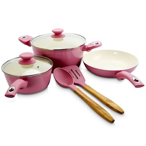 Gibson Home Plaza Café 7-Piece Aluminum Nonstick Cookware Set - Hospitality World