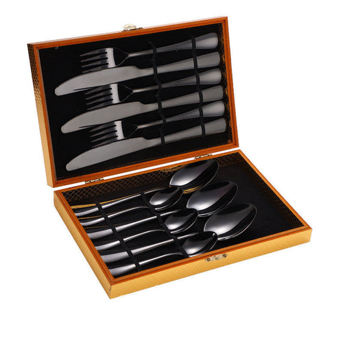 Premium Stainless Steel Steak Cutlery Set | Western Style Flatware with Mirror Finish - Hospitality World