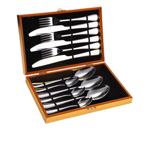Premium Stainless Steel Steak Cutlery Set | Western Style Flatware with Mirror Finish - Hospitality World