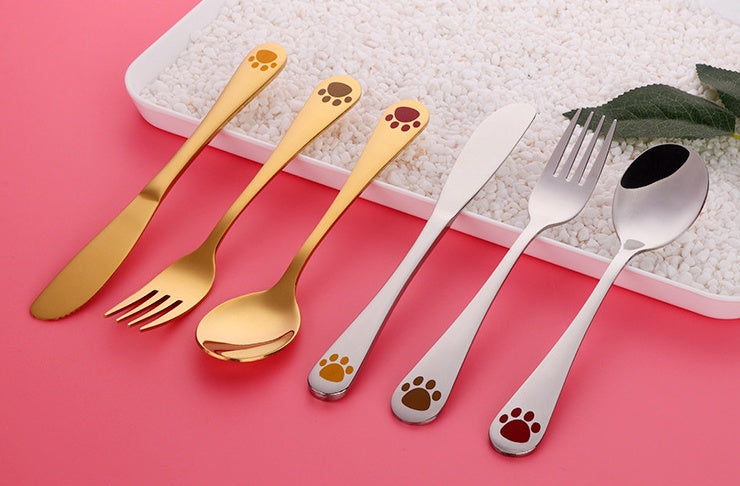 Modern Stainless Steel Cutlery Set (3 PCS) | Western-Style Flatware in Silver and Gold - Hospitality World