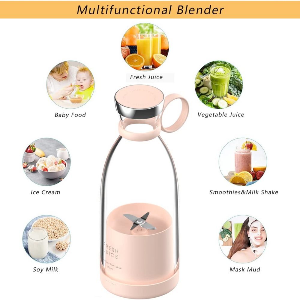 Portable USB Rechargeable Juicer & Smoothie Blender - Hospitality World
