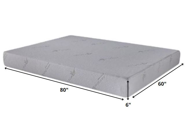6inches White Twin Aloe Vera Infused Memory Foam Mattress - Hospitality World