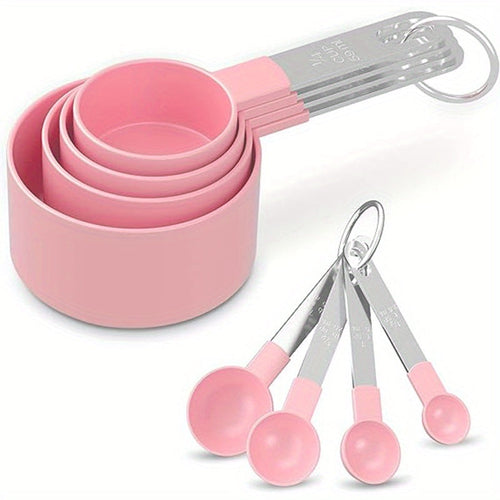 Multifunctional 8-Piece Measuring Cups & Spoons Set for Baking - Hospitality World