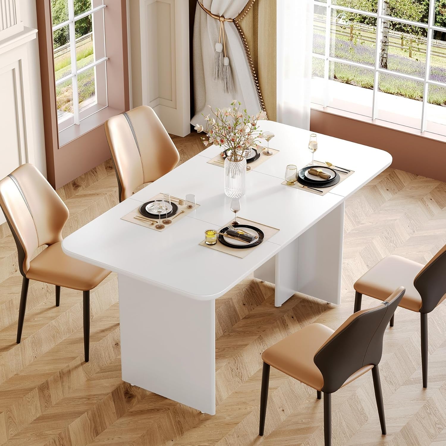 63-Inch Modern Dining Table