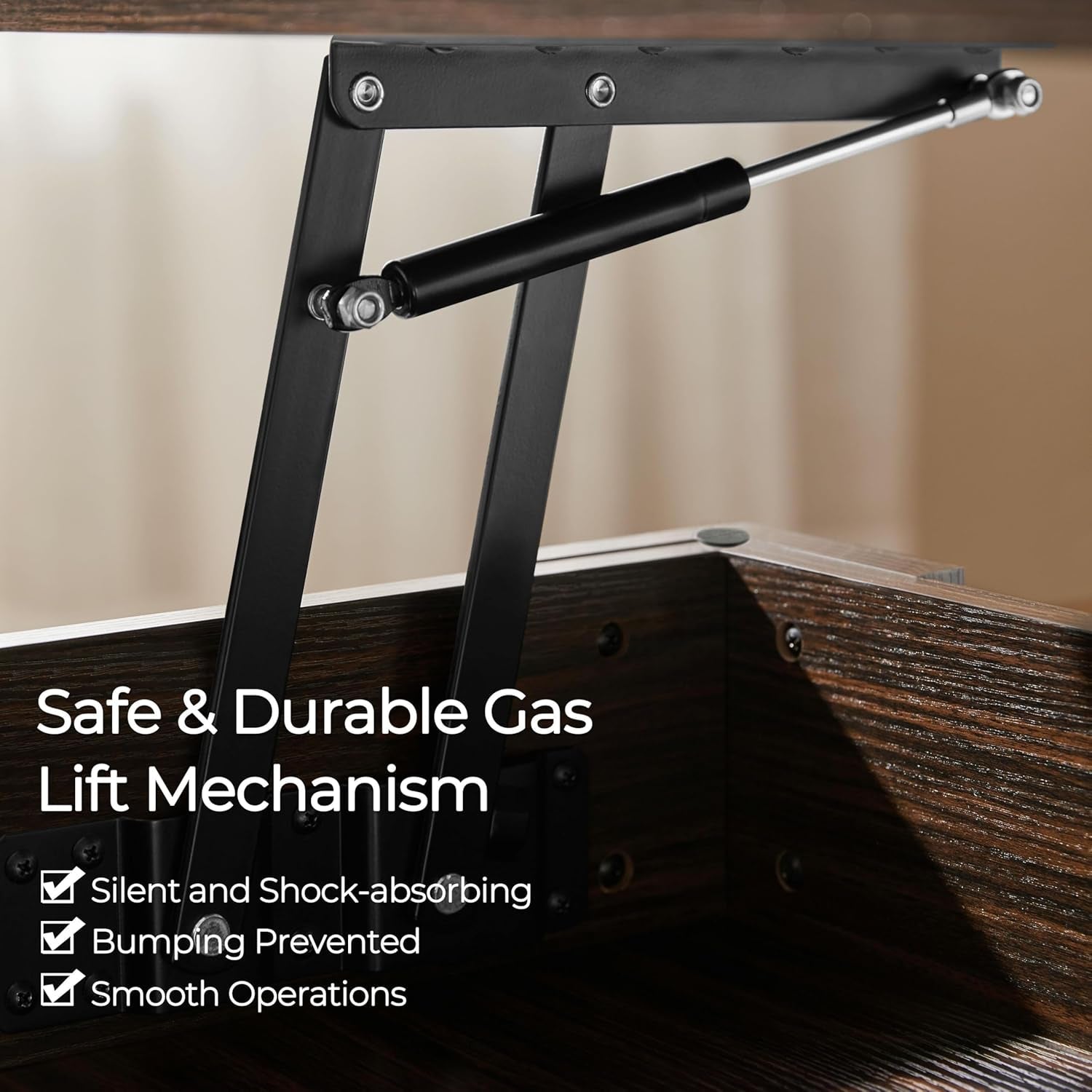 Lift Top Coffee Table with Hidden Compartment - Hospitality World