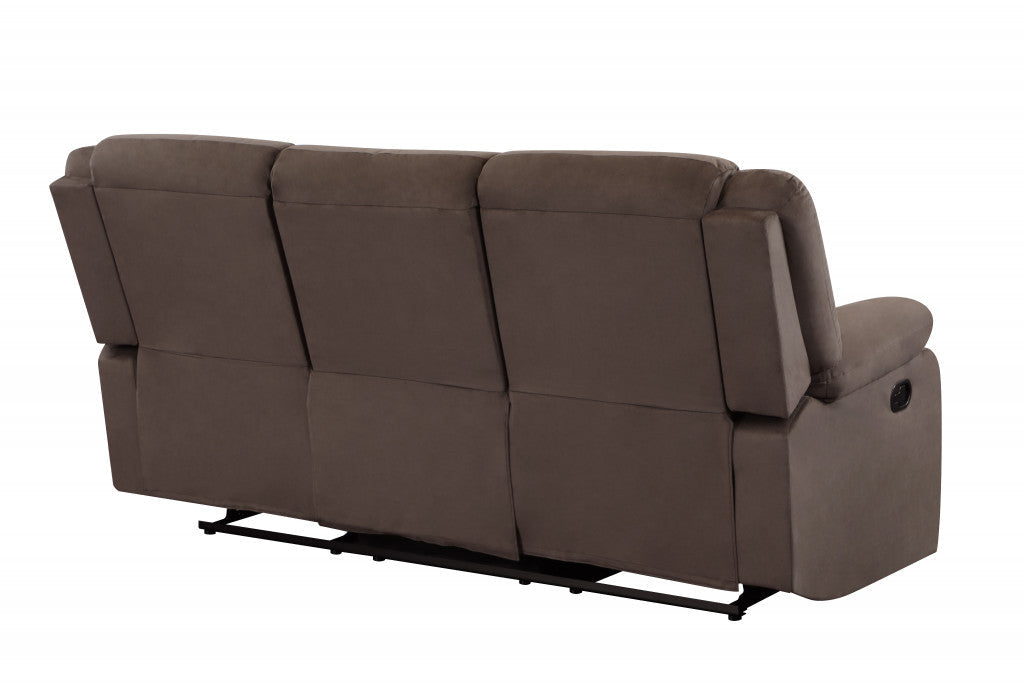 120" Contemporary Brown Fabric Sofa Set | Luxury Seating - Hospitality World