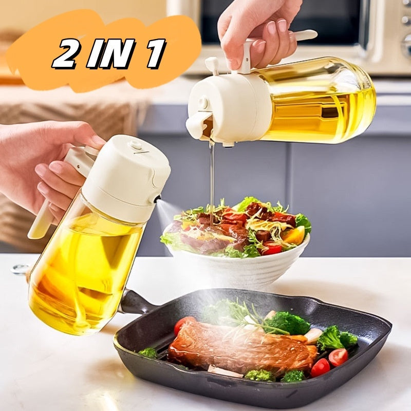 470ML 2-in-1 Olive Oil Sprayer and Pourer Dispenser for Cooking & BBQ - Hospitality World