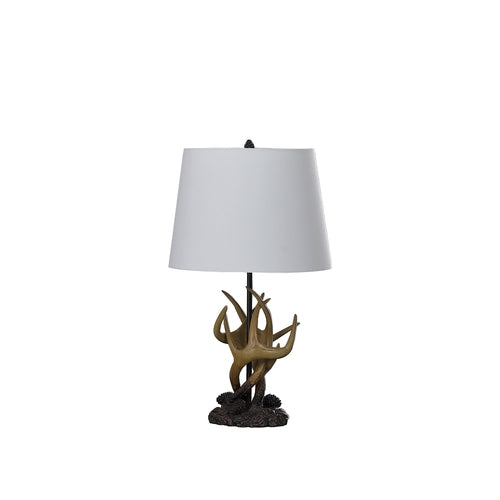 Natural and Brown Antlers Table Lamp - Hospitality World