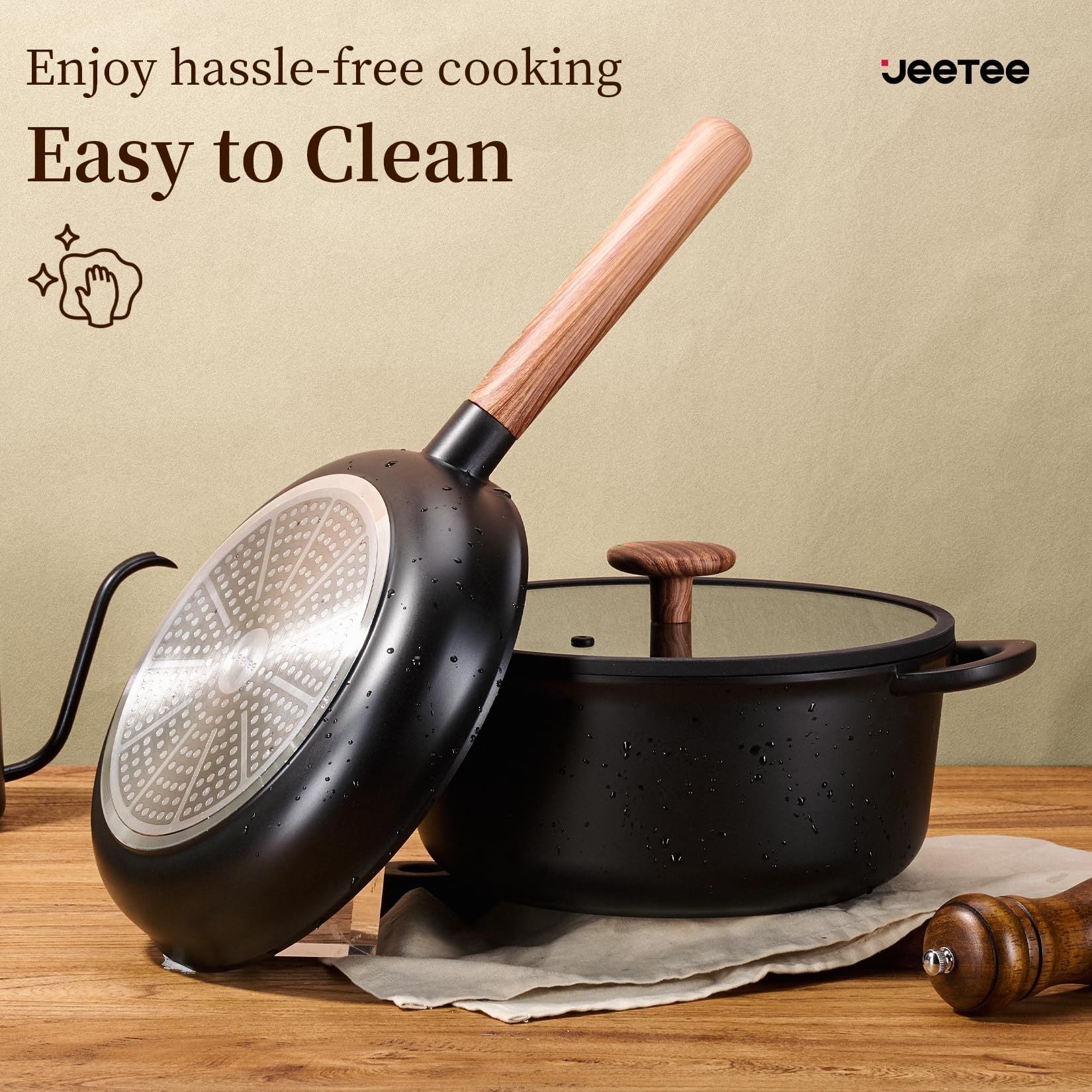 15-Piece Healthy Ceramic Cookware Set