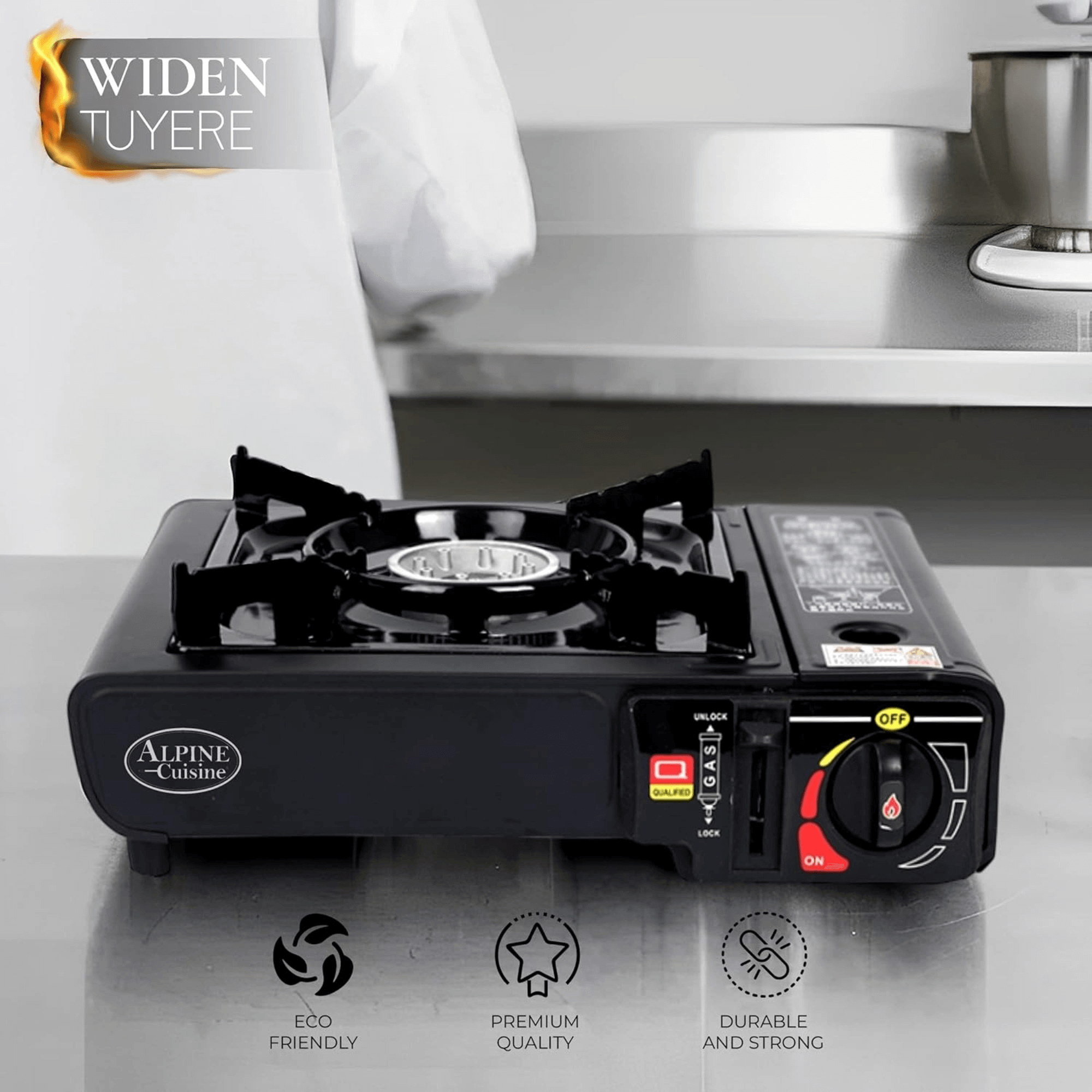 Alpine Cuisine Lightweight Portable Gas Stove for Outdoor and Indoor - Hospitality World