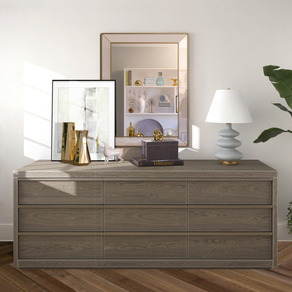 26-Inch Gray and Gold Glass Gourd Table Lamp - Hospitality World