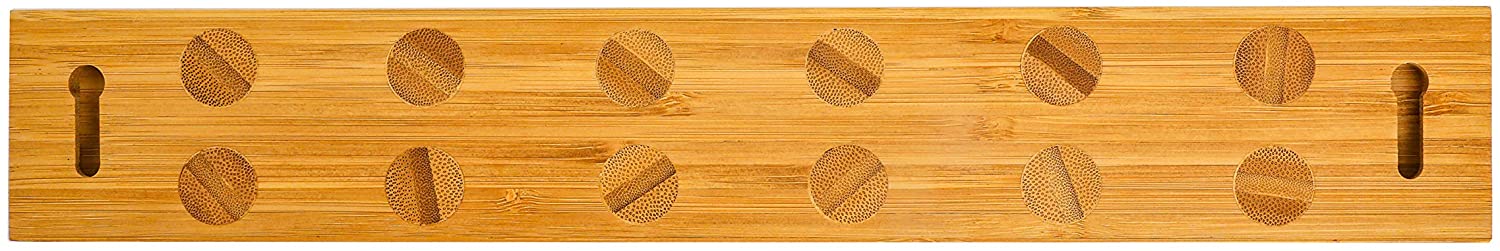 Premium Bamboo Magnetic Knife Strip Holder | Space-Saving Wall Mount for Knives & Tools - Hospitality World