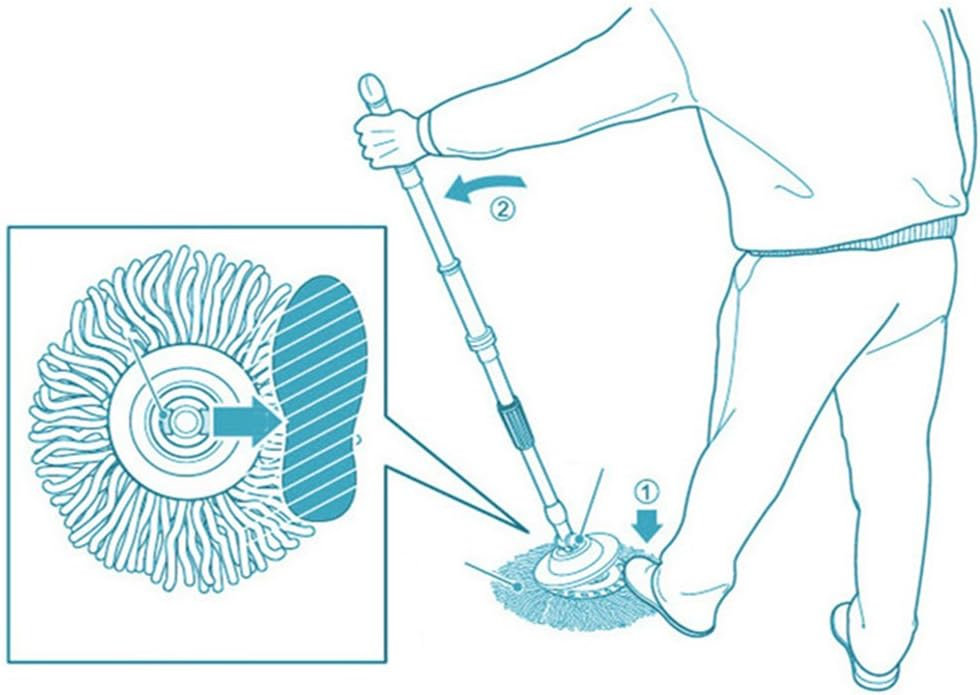 6-Pack Microfiber Mop Head Refills for 360° Spin Mops | Universal Fit & Washable - Hospitality World