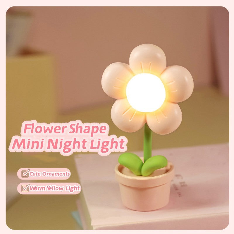 Mini Flower LED Night Lamp for Bedside & Desktop Decor - Hospitality World
