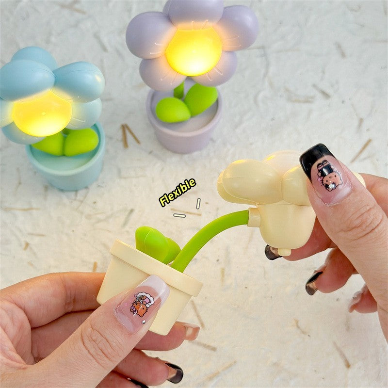 Mini Flower LED Night Lamp for Bedside & Desktop Decor - Hospitality World