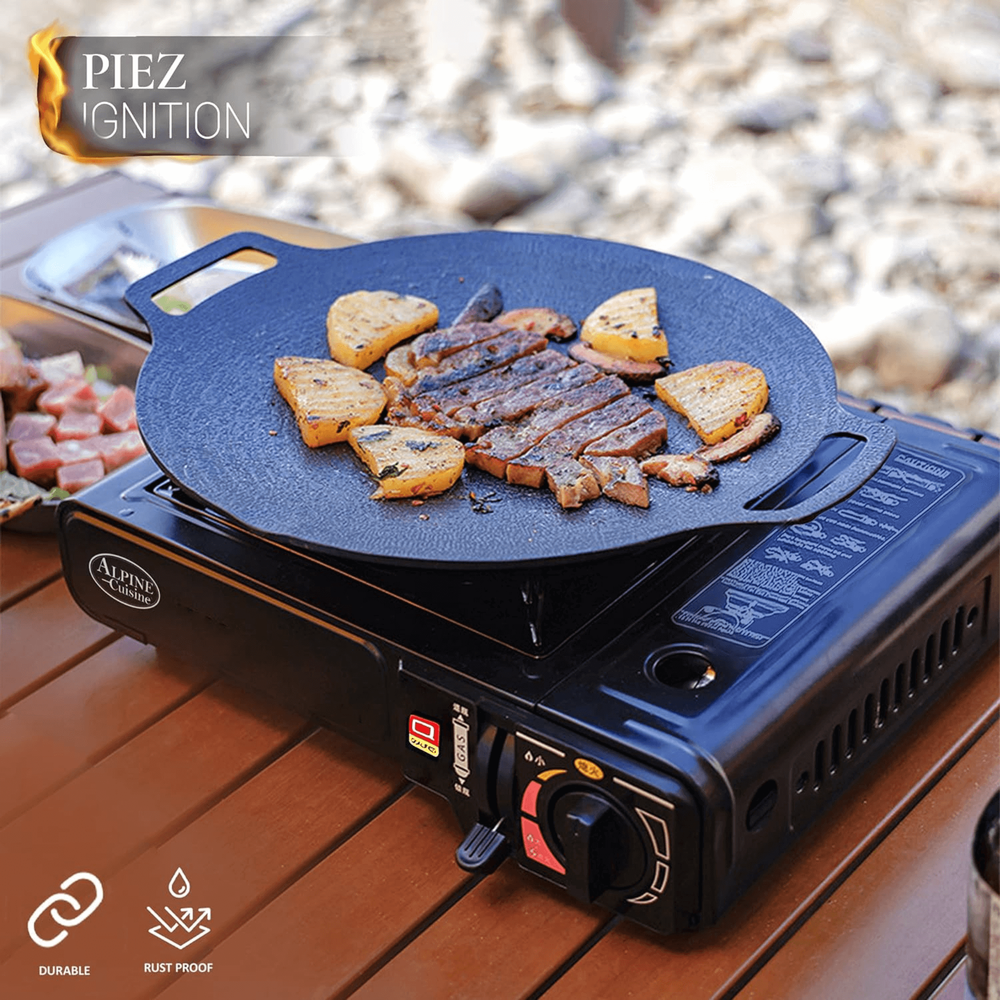 Alpine Cuisine Lightweight Portable Gas Stove for Outdoor and Indoor - Hospitality World