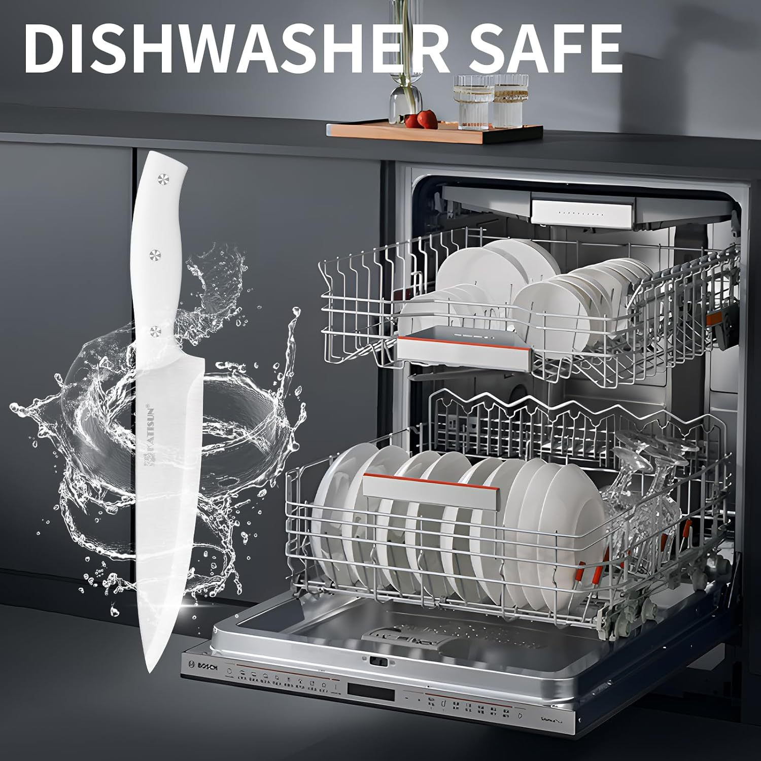 High Carbon Stainless Steel Kitchen Knife Set