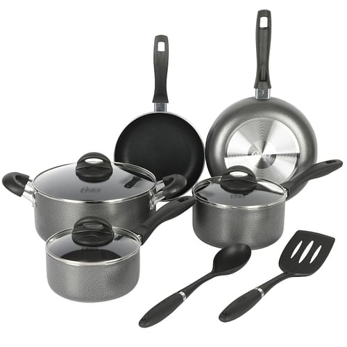 Oster Clairborne 10-Piece Nonstick Aluminum Cookware Set - Hospitality World
