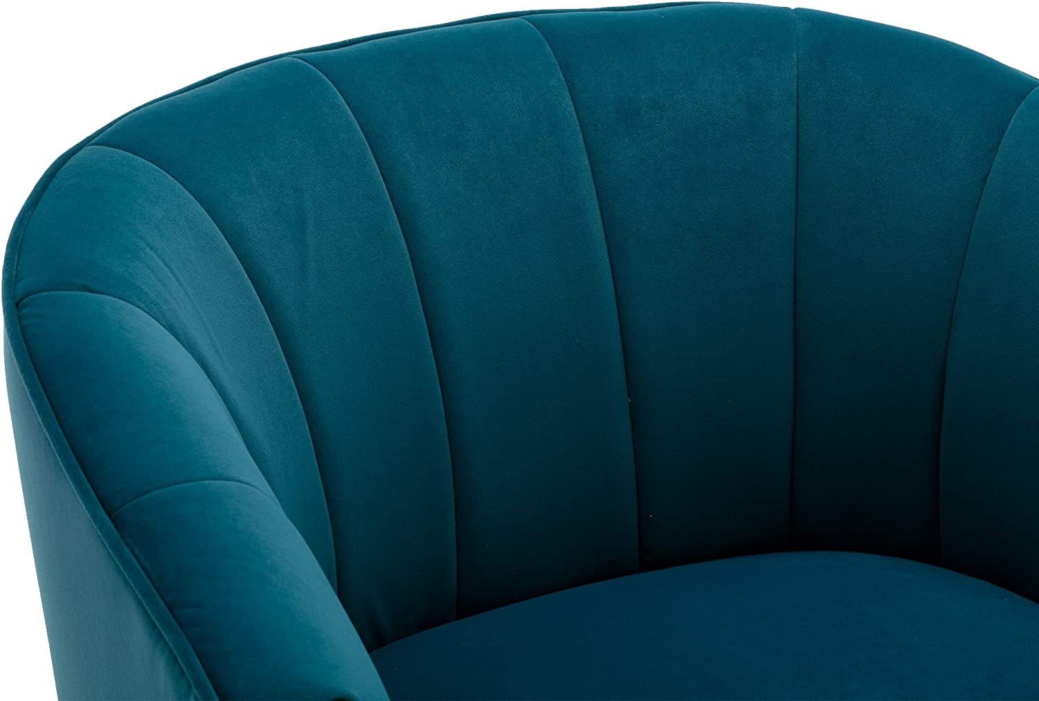 Elegant Teal Velvet Accent Chair with Golden Metal Legs - Hospitality World