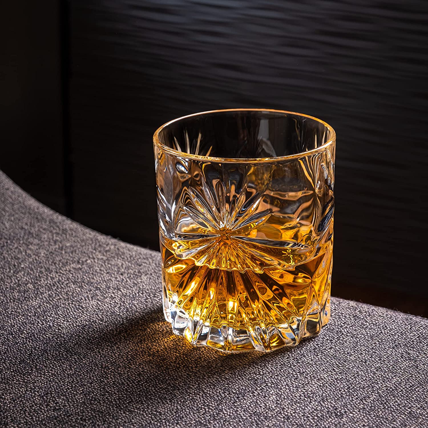 Soleil Glass Whiskey Tumbler | High-Clarity Crystal Glass - Hospitality World