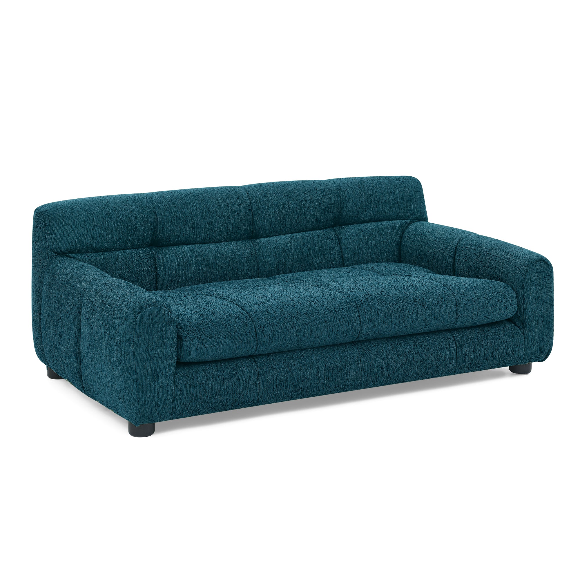 Luxury Blue Linen Pet Sofa with Backrest & Armrests for Medium to Large Dogs - Hospitality World