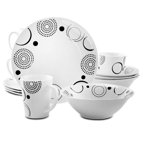 Gibson Home Modern Times 12-Piece Ceramic Dinnerware Set - Hospitality World