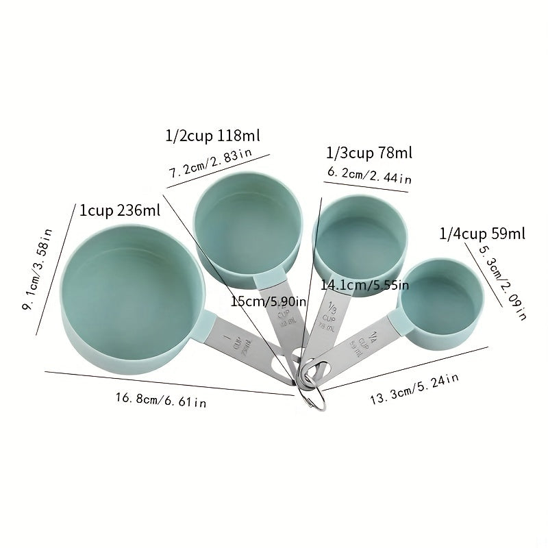 Multifunctional 8-Piece Measuring Cups & Spoons Set for Baking - Hospitality World