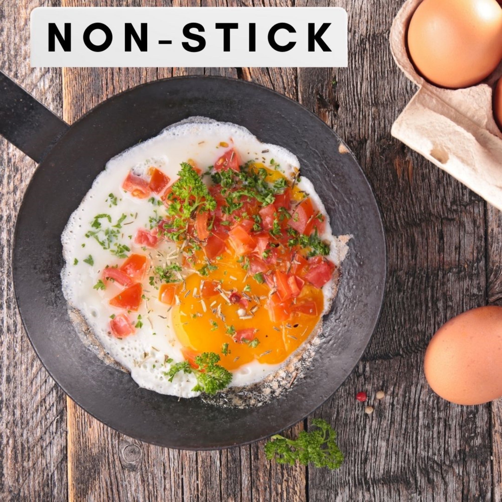 Cheftop 10-Inch Non-Stick Frying Pan/Skillet | Carbon Steel for Induction & All Stovetops - Hospitality World