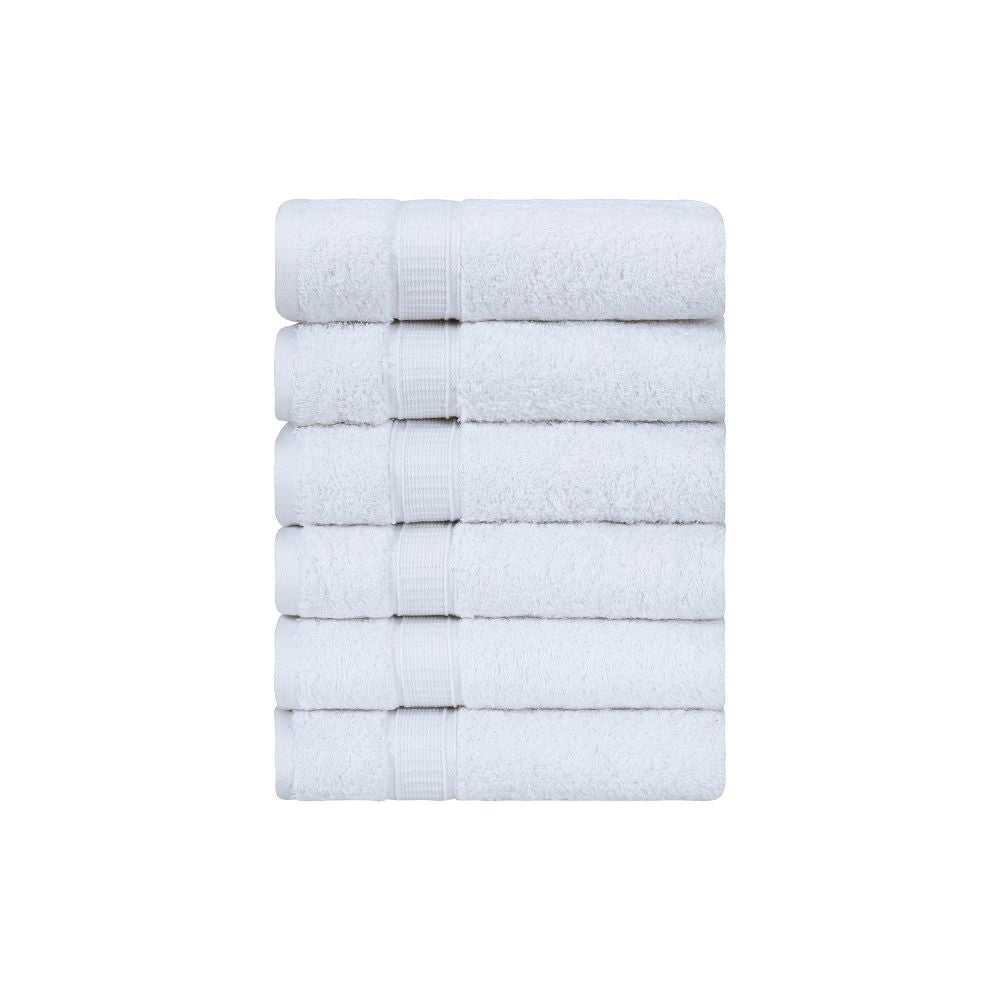 Turkish Cotton Hand Towel Set (6 Pack) - Hospitality World