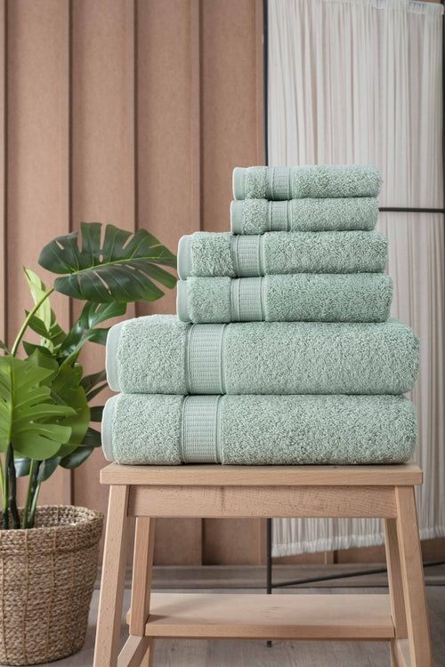 Turkish Cotton Full Bath Towel Set of 6 (600 GSM) - Hospitality World