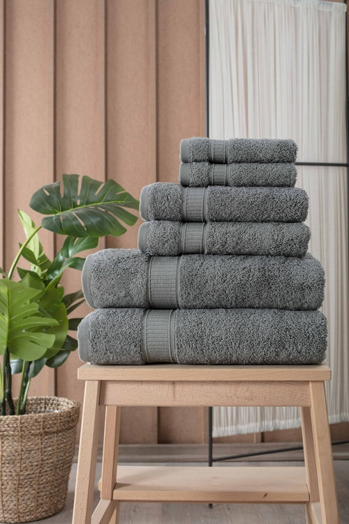 Turkish Cotton Full Bath Towel Set of 6 (600 GSM) - Hospitality World