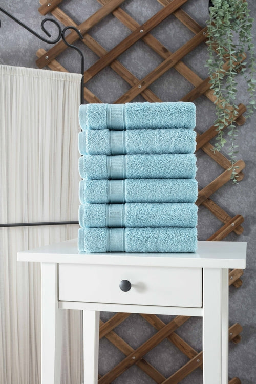 Turkish Cotton Hand Towel Set (6 Pack) - Hospitality World
