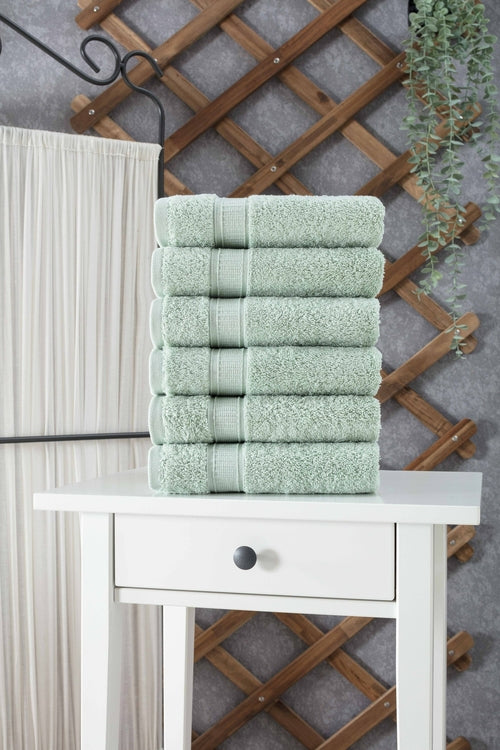 Turkish Cotton Hand Towel Set (6 Pack) - Hospitality World