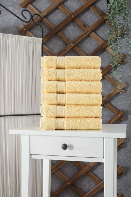 Turkish Cotton Hand Towel Set (6 Pack) - Hospitality World
