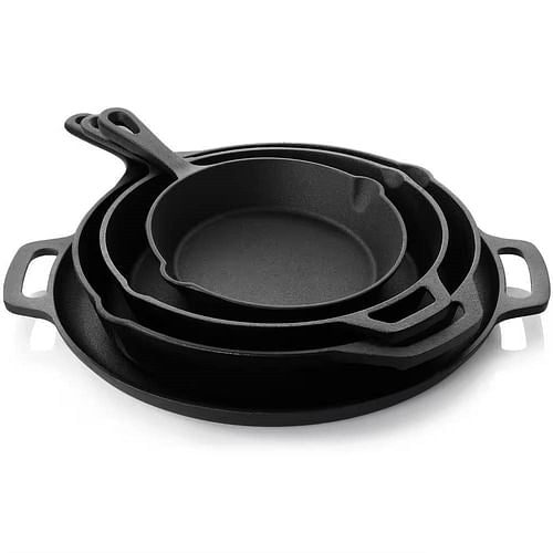 12-Piece Premium Pre-Seasoned Cast Iron Cookware Set with Dutch Oven - Hospitality World