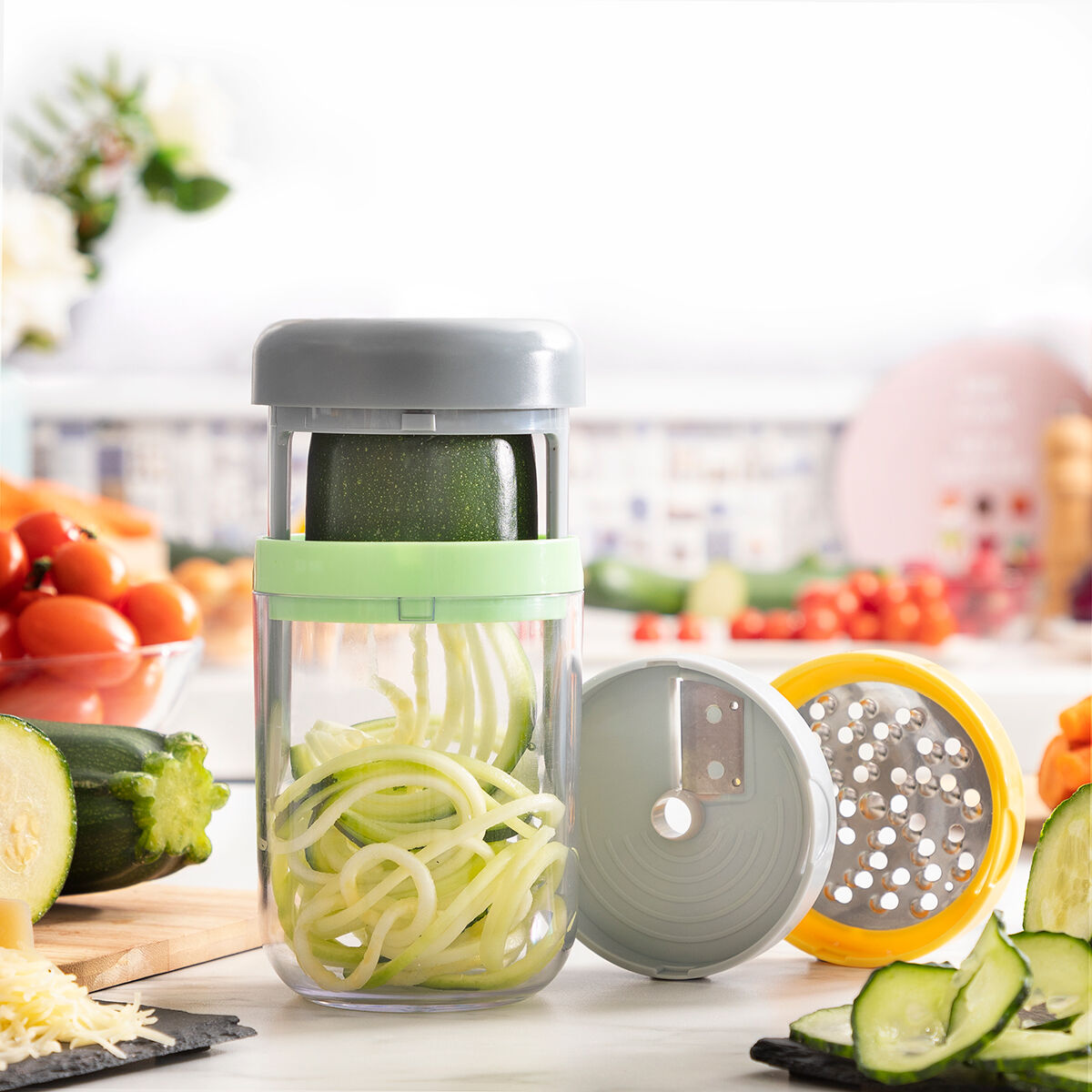 3-in-1 Vegetable Spiral Cutter & Grater