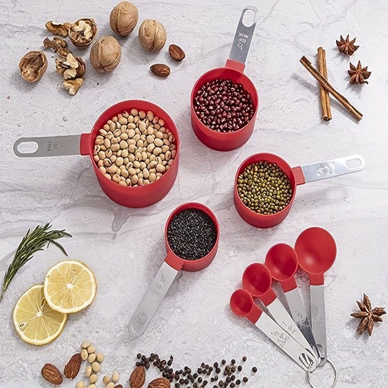Multifunctional 8-Piece Measuring Cups & Spoons Set for Baking - Hospitality World