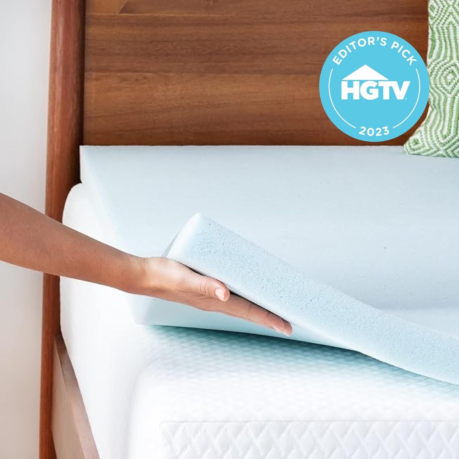 Cooling Gel Memory Foam Mattress Topper | Queen Size for Pressure Relief and Comfort - Hospitality World