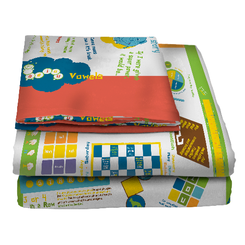 Playtime Bed Sheets | Twin Size | 75 Fun Interactive Games & Puzzles - Hospitality World