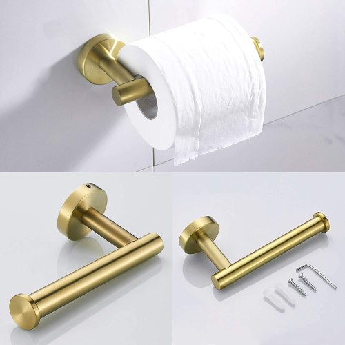 Golden 3-Piece Bathroom Hardware Set - Hospitality World