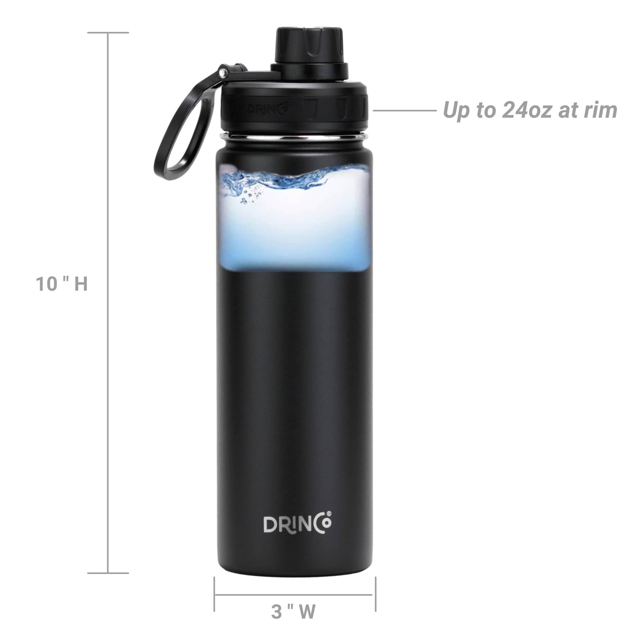 22oz Insulated Stainless Steel Sport Water Bottle - Hospitality World