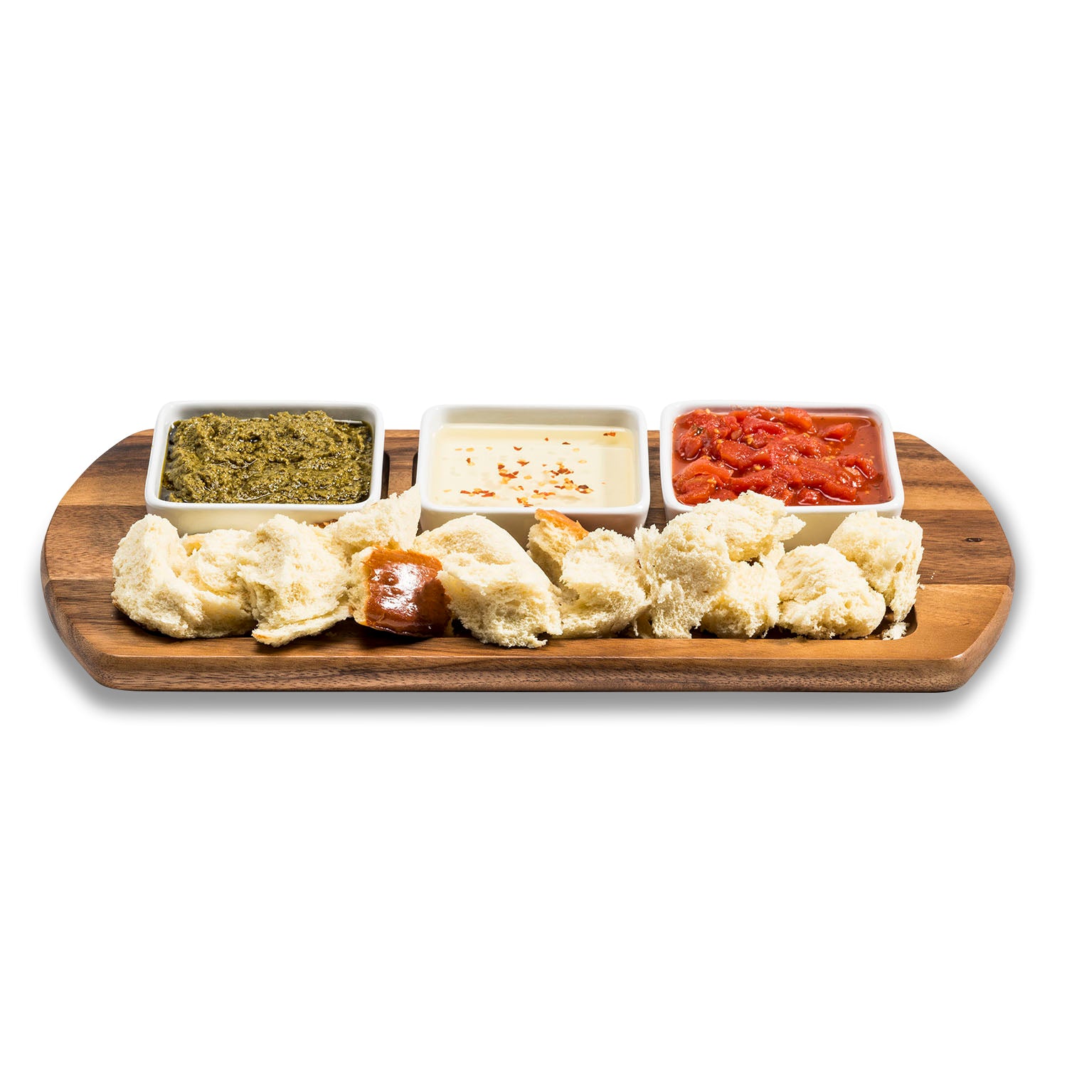 Charcuterie Serving Tray with 3 Ceramic Bowls - Hospitality World
