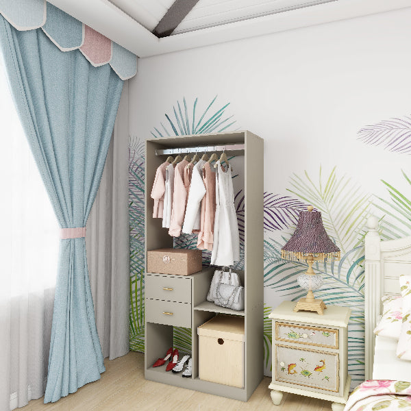 Wooden Stand-Alone Wardrobe Closet System - Hospitality World