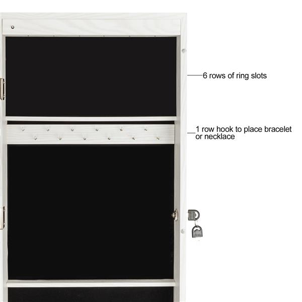 Full Body Mirror Jewelry Storage Cabinet & Dressing Mirror - Hospitality World