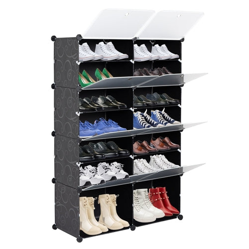 7-Tier Portable Shoe Rack Tower Organizer (Up to 28 Pairs) - Hospitality World