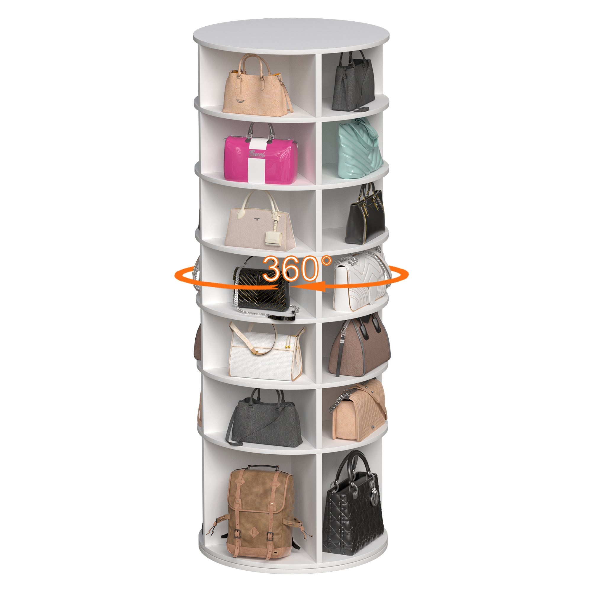 7-Tier Rotating Shoe Rack Tower for Small Spaces - Hospitality World