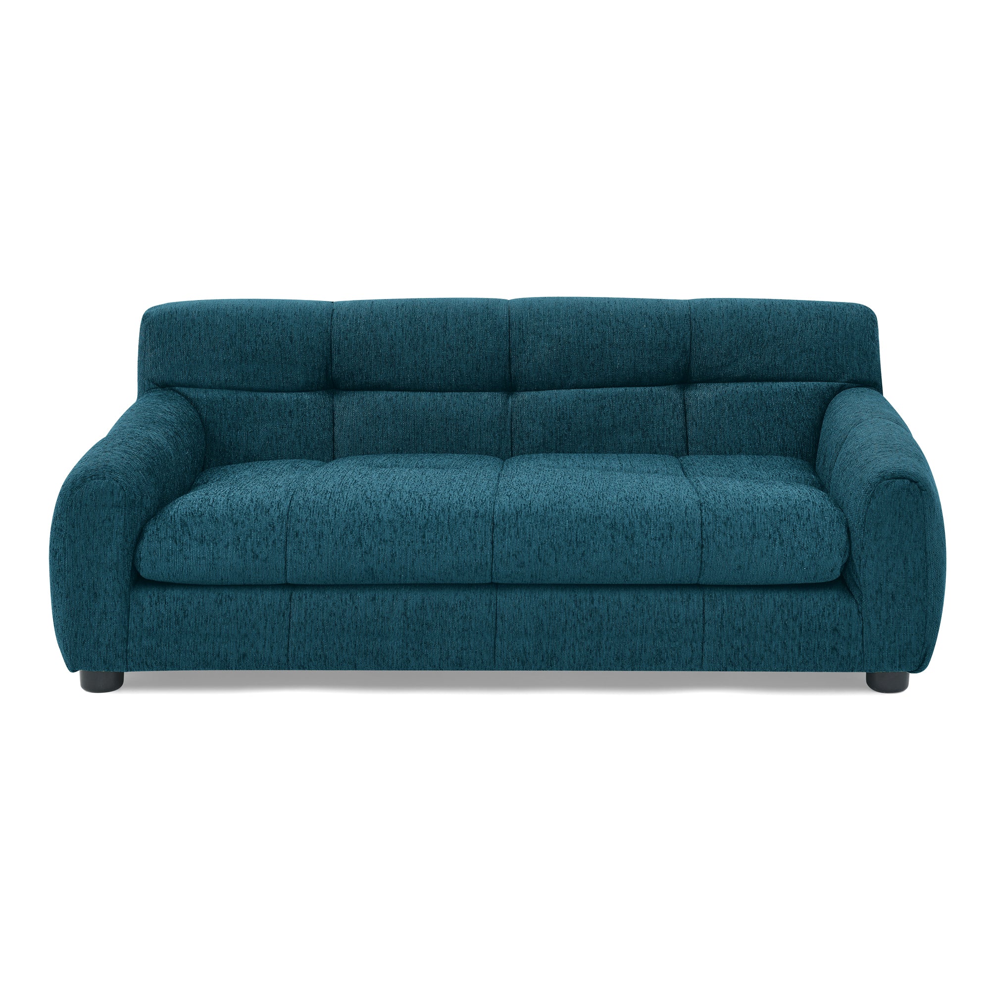 Luxury Blue Linen Pet Sofa with Backrest & Armrests for Medium to Large Dogs - Hospitality World
