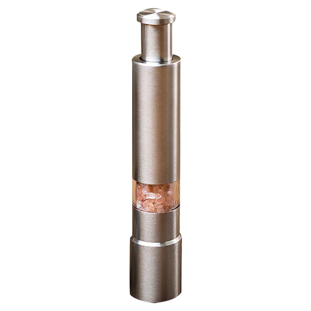 Premium Stainless Steel Salt & Pepper Grinder | One-Hand Operation Spice Mill - Hospitality World