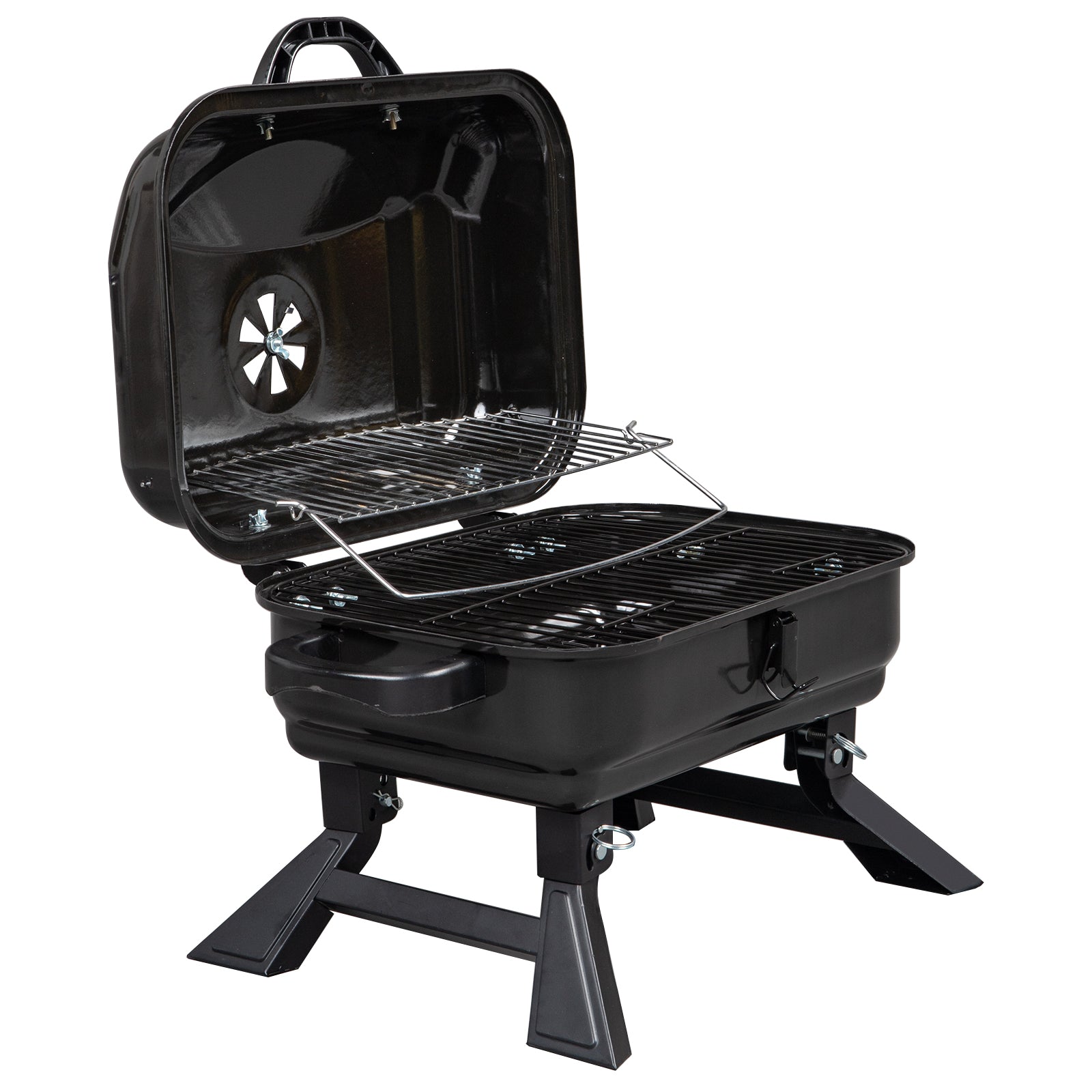 Portable Tabletop BBQ Charcoal Grill | Compact & Foldable for Camping and Picnic - Hospitality World